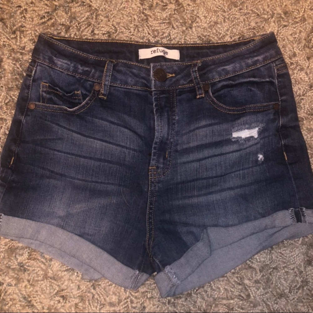 Blue jean shorts